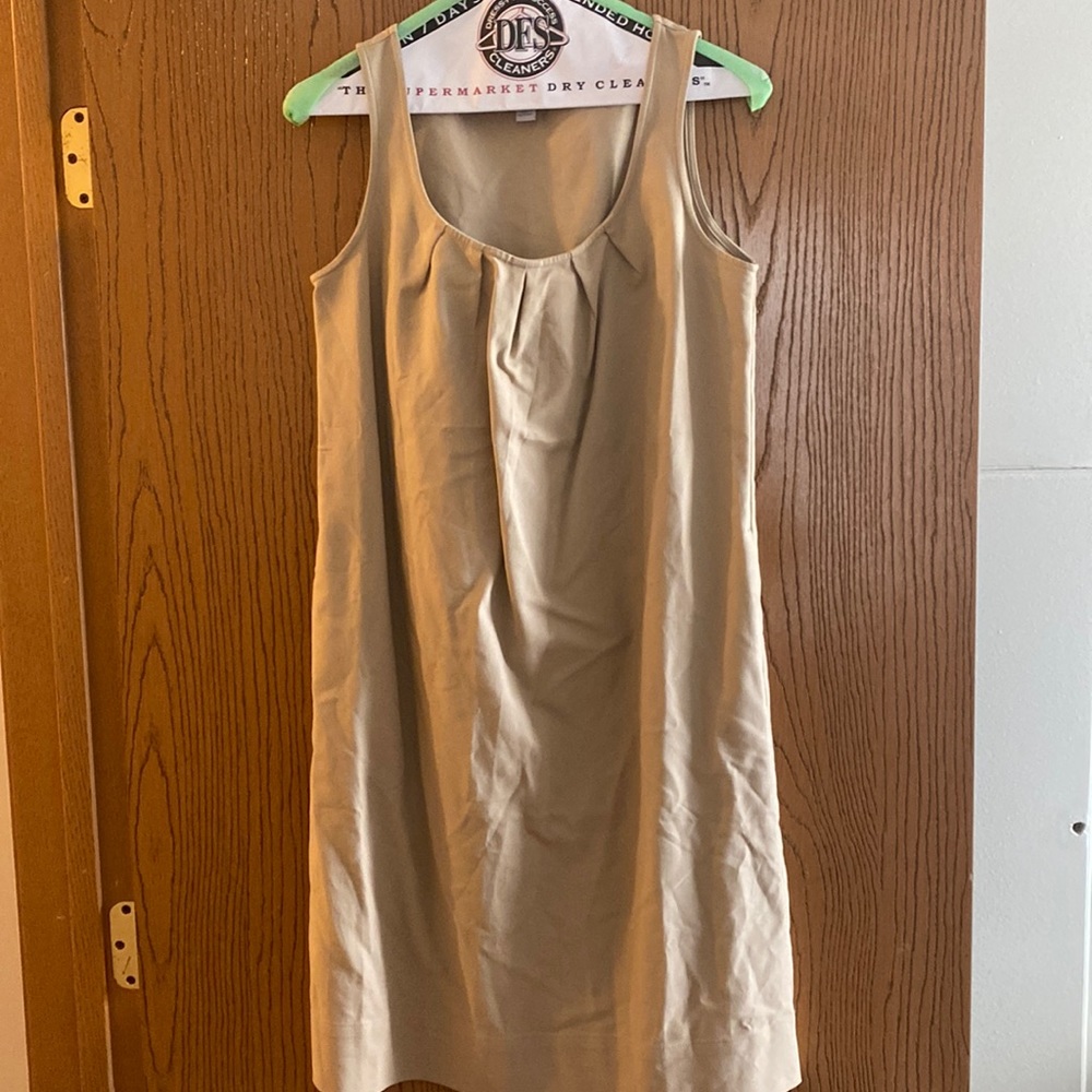 Tan sleeveless dress
